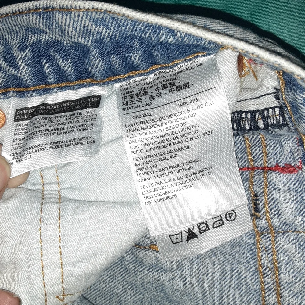 LEVI'S 512 JEANS WITH REFLECTIVE STRIPES, SIZE 40